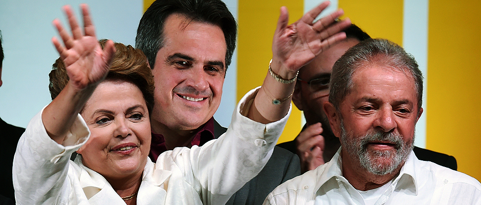 A presidente reeleita Dilma Rousseff (PT) e o ex-presidente Lula