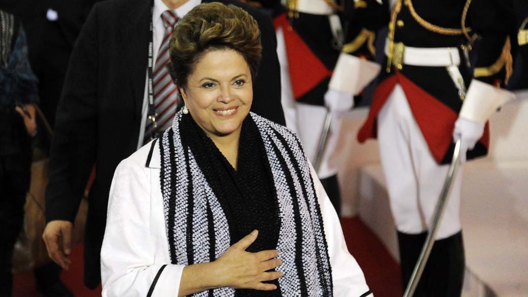 Dilma Rousseff durante reunião do G20 em Cannes, na França