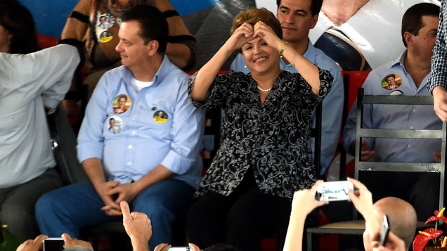 A presidente e candidata à reeleição, Dilma Rousseff, defendeu a participação de partidos políticos na governabilidade do país