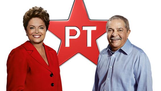 Dilma e Lula aparecem em material eleitoral do PT