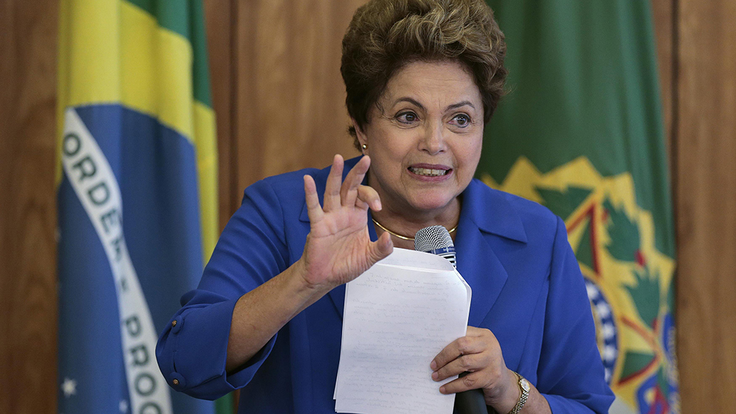 A presidente Dilma Rousseff: popularidade encolheu