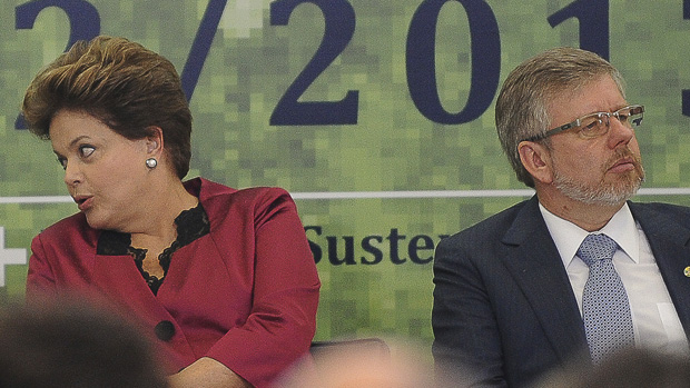 A presidente Dilma Rousseff e o presidente da Câmara, deputado Marco Maia: queda de braço