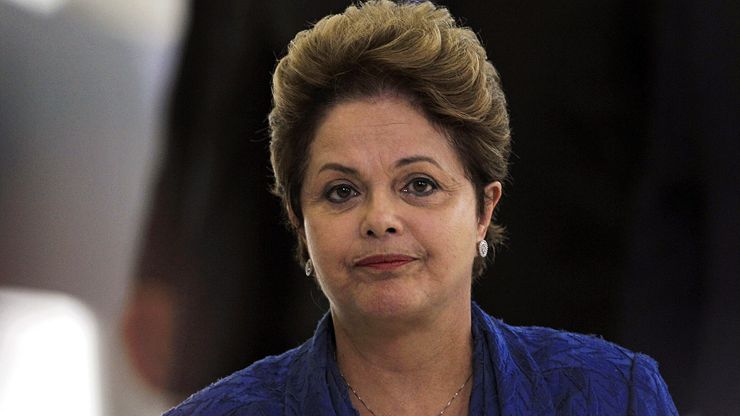 A presidente Dilma Rousseff em cerimônia no Palácio do Planato
