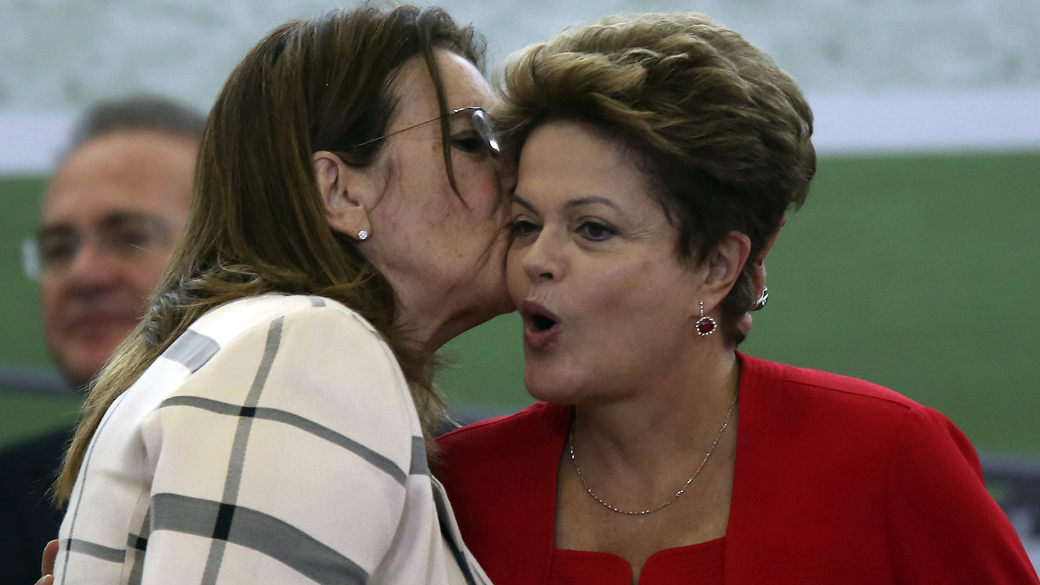 Graça Foster e Dilma Rousseff, em Brasília