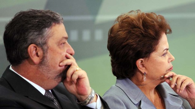 Dilma Rousseff e Antônio Palocci em Brasília