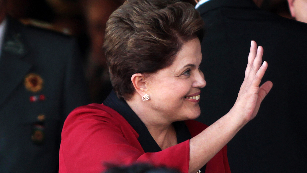 A presidente Dilma Rousseff durante cerimônia em Brasília