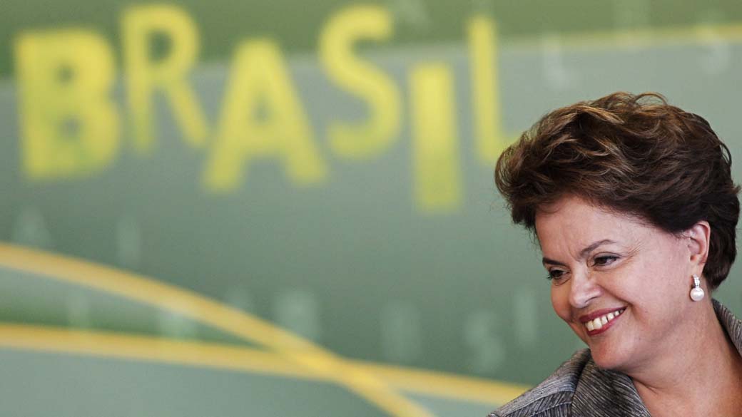 Dilma Rousseff no Palácio do Planalto, em Brasília