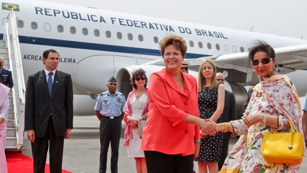 Dilma Rousseff chega à Índia