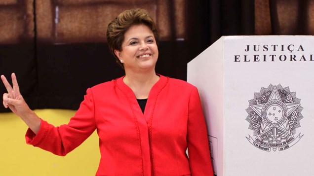 Dilma Rousseff após votar em Porto Alegre, 03/10/2010