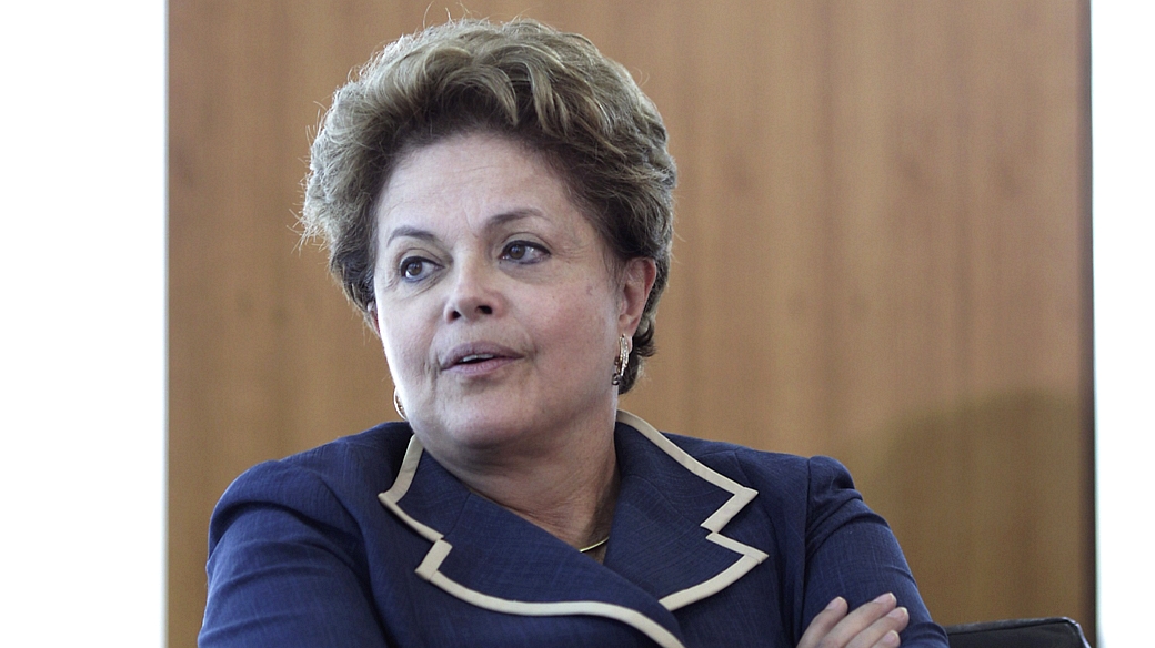 presidente Dilma Rousseff em reunião no Palácio do Planalto em 8 de novembro de 2012