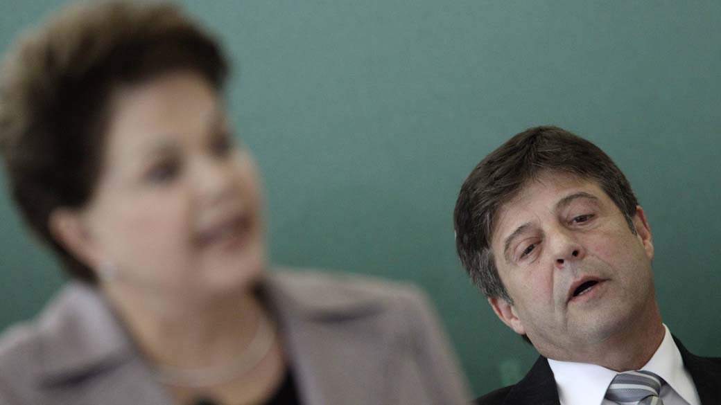 Dilma Rousseff e Mendes Ribeiro em Brasília
