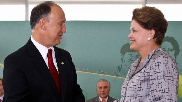 Presidente Dilma Rousseff durante cerimônia de posse do ministro do Desenvolvimento Agrário, Pepe Vargas, no Palácio do Planalto