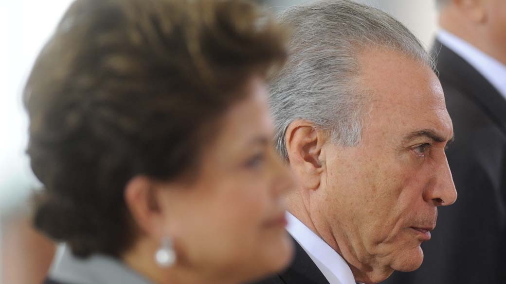 Dilma Rousseff e Michel Temer em Brasília