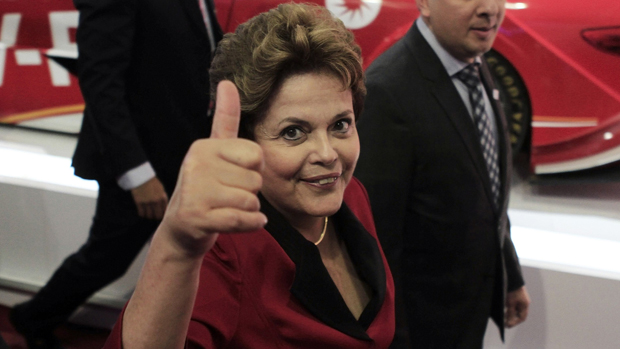 Dilma no Salão do Automóvel de São Paulo