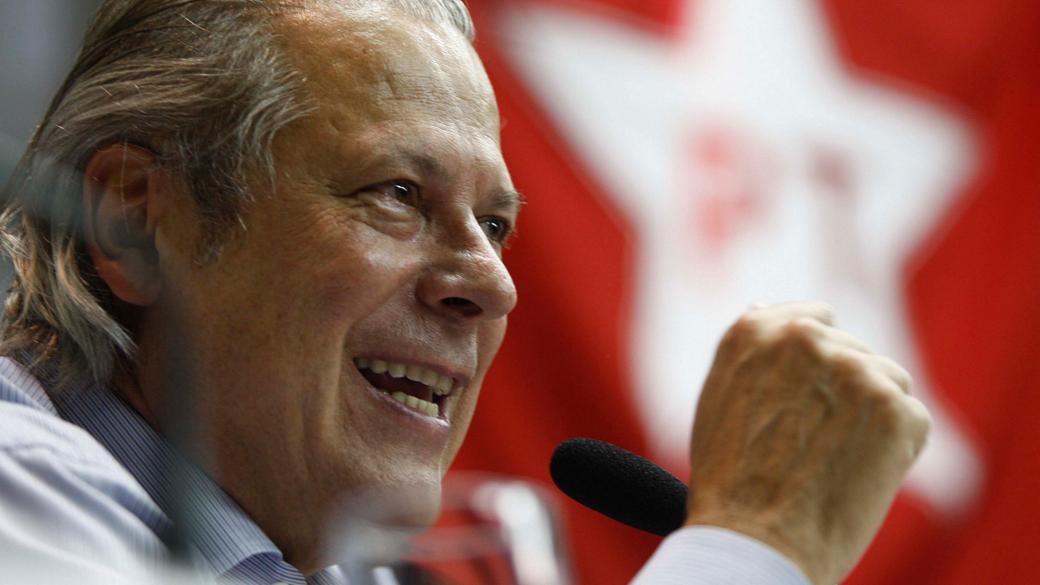 O ex-ministro e deputado cassado José Dirceu (PT-SP) participa de evento comemorativo dos 30 anos do PT, na Assembleia Legislativa de São Paulo, em 2010