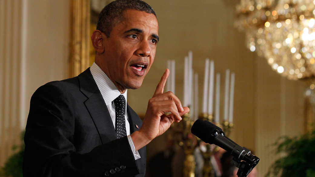 Presidente dos Estados Unidos, Barack Obama faz pronunciamento sobre economia, em Washington