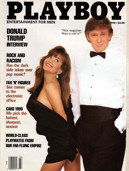Donald Trump, o 4º homem na capa de Playboy, em 1990