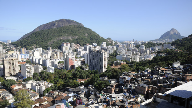Morro Dona Marta e a vista para Botafogo