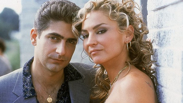 Drea de Matteo (Adriana La Cerva) e Michael Imperioli (Christopher Moltisanti), em A Família Soprano