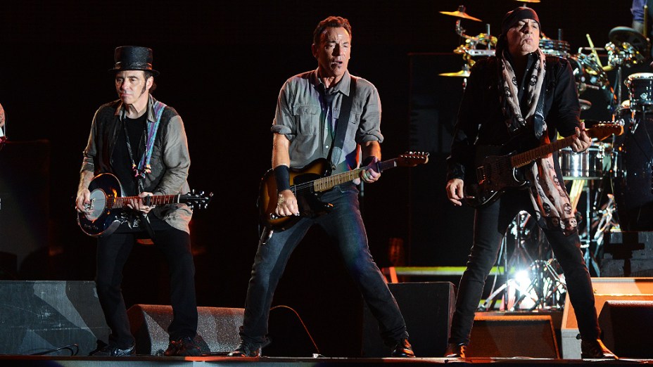 Bruce Springsteen durante show no Rock in Rio 2013