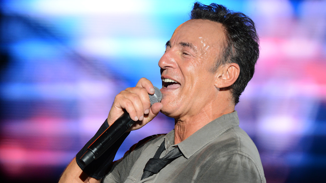 Bruce Springsteen durante show no Rock in Rio 2013