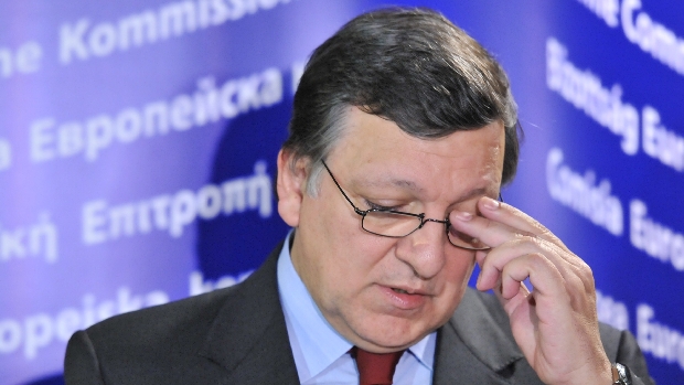O presidente da Comissão Europeia, José Manuel Durão Barroso, durante entrevista sobre Constituição húngara