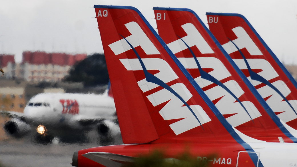 Aeronaves da Tam no Aeroporto de Congonhas, São Paulo