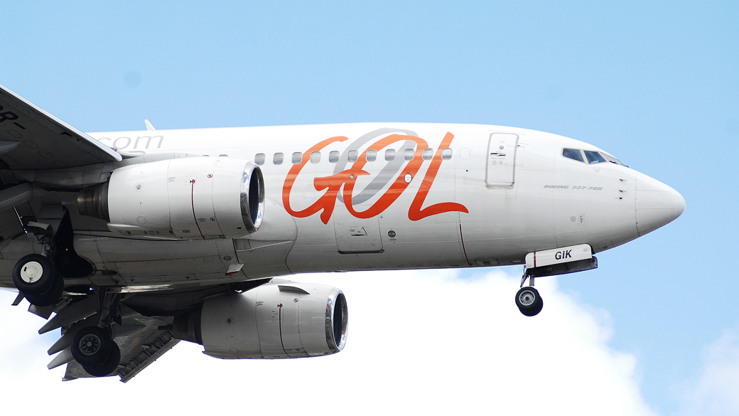 Aeronave da Gol no Aeroporto de Congonhas, São Paulo
