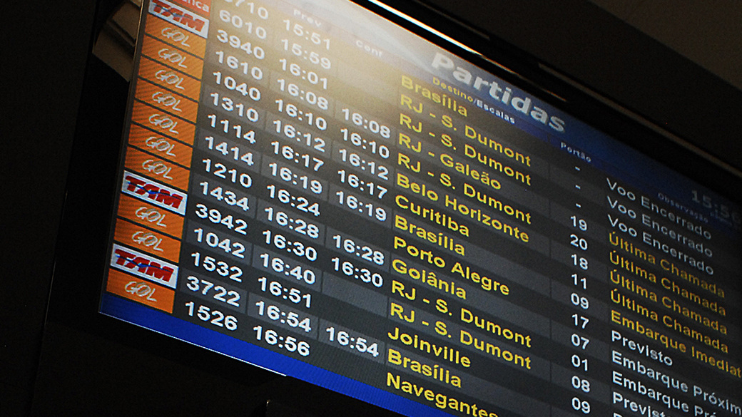 Slots são as faixas de horários de voos das companhias aéreas no aeroporto