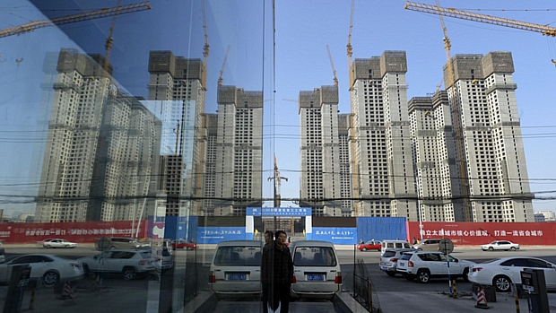 Prédios em construção em Taiyuan, na província chinesa de Shanxi