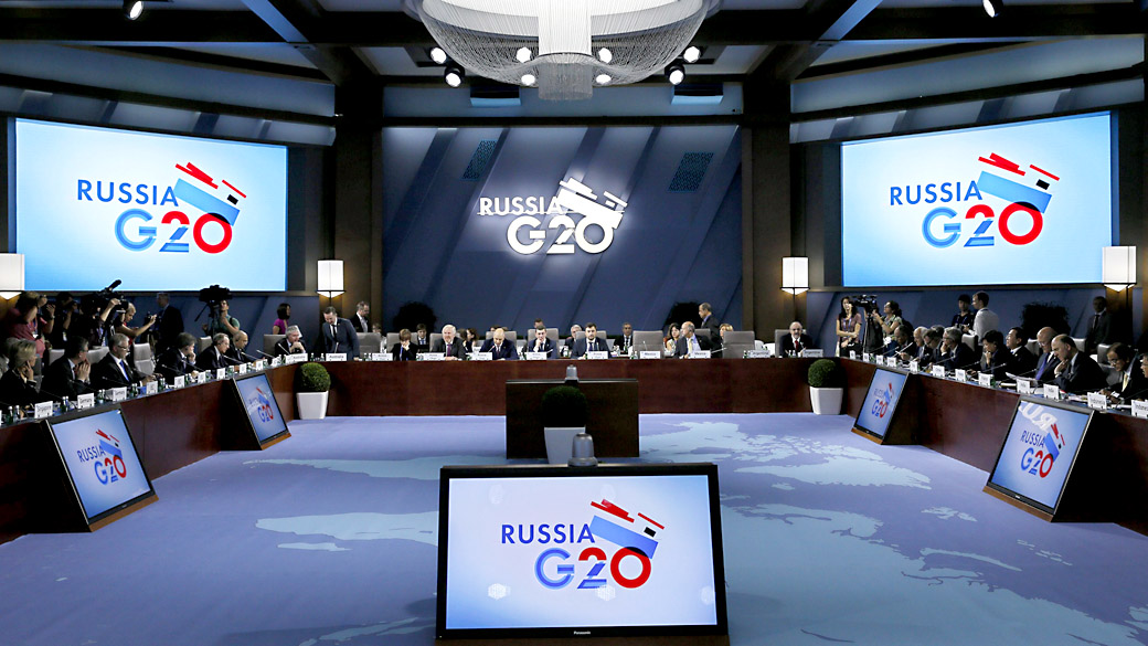 Ministros das Finanças e governadores dos bancos centrais dos países membros do G20, se reúnem em Moscou, na Rússia