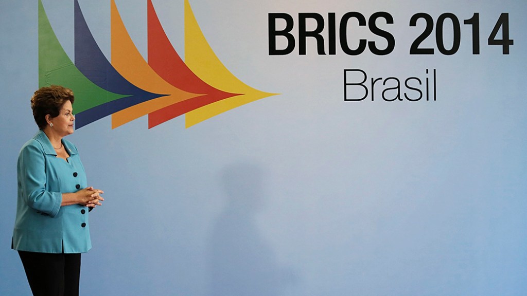 A presidente Dilma Rousseff durante a VI cúpula dos Brics, em Fortaleza