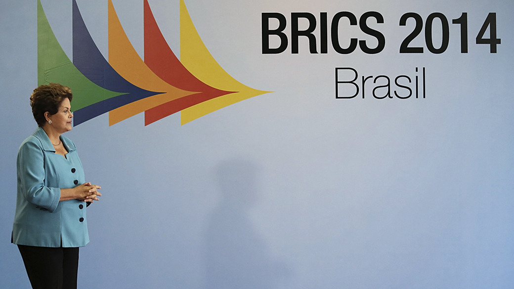 A presidente Dilma Rousseff durante a VI cúpula dos Brics, em Fortaleza