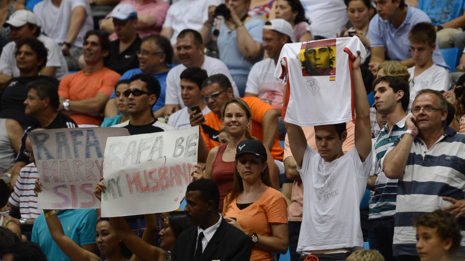 Público durante final do Brasil Open, no Ginásio do Ibirapuera