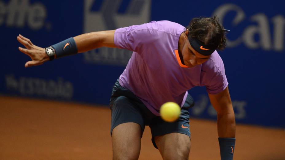 Nadal na Final do Brasil Open, no Ginásio do Ibirapuera