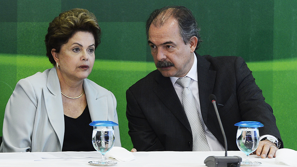 Presidente Dilma Rousseff e o Ministro da Casa Civil Aloizio Mercadante