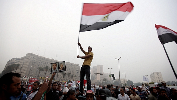 Manifestação nesta segunda na praça Tahrir, no Cairo