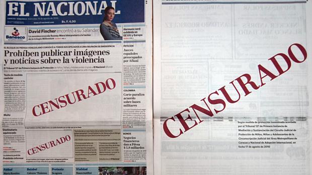 Jornal venezuelano El Nacional, censurado