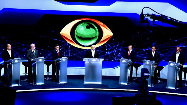 Primeiro debate para o governo do Estado de São Paulo realizado na TV Bandeirantes neste sábado (23)