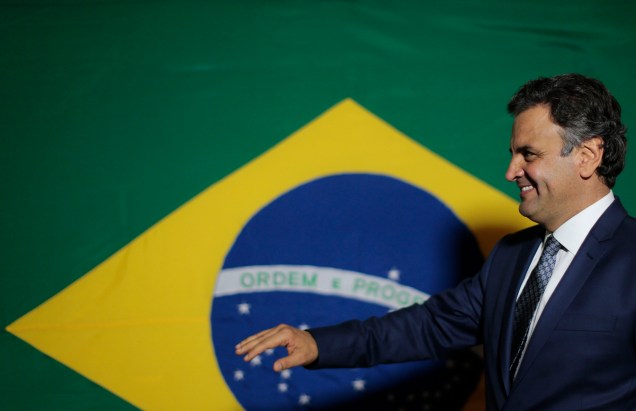 O candidato à Presidência da República, Aécio Neves (PSDB)