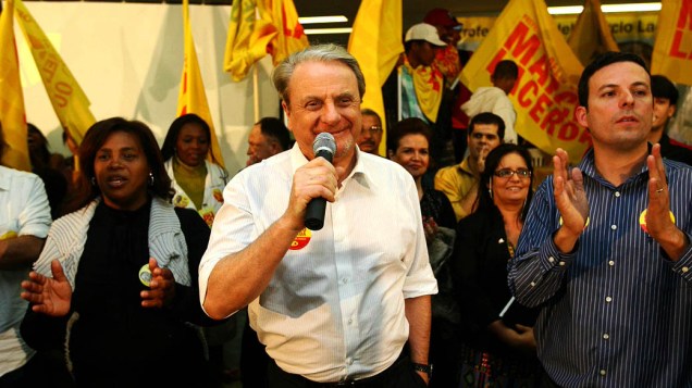 O prefeito e candidato a reeleição de Belo Horizonte, Marcio Lacerda (PSB)