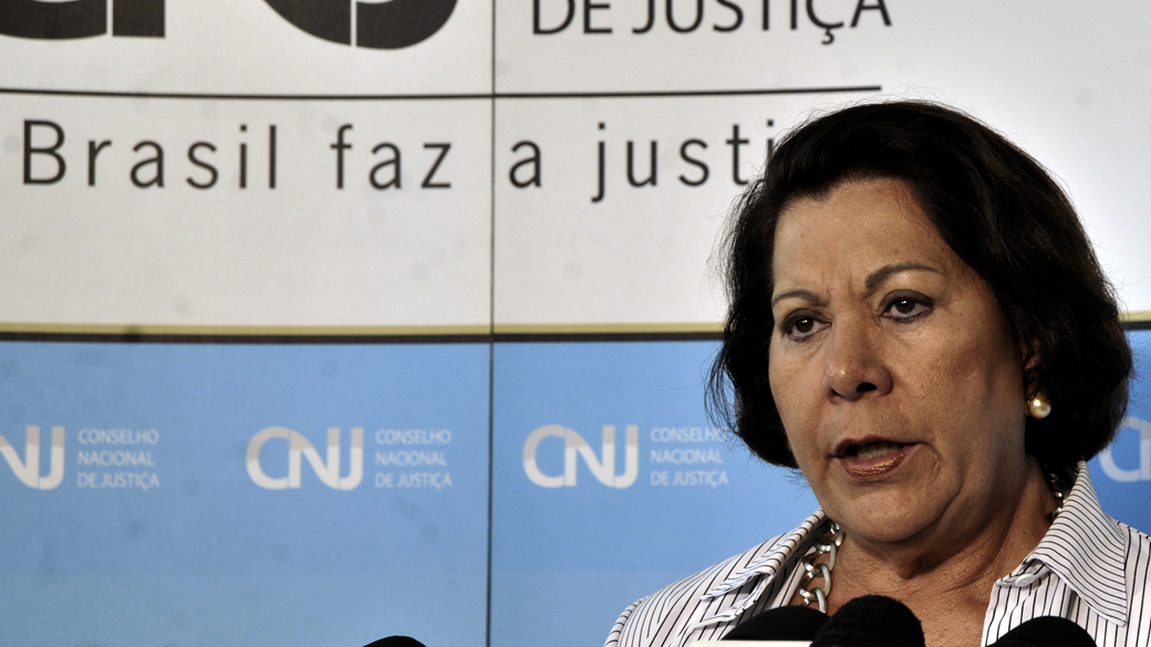 A corregedora nacional de Justiça, ministra Eliana Calmon