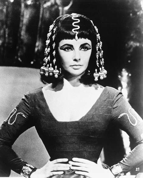 Elizabeth Taylor no filme “Cleópatra”, de 1963