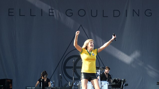 Show da cantora Ellie Goulding no segundo dia do Festival Lollapalooza 2014 no Autódromo de Interlagos, em São Paulo Show da cantora Ellie Goulding no segundo dia do Festival Lollapalooza 2014 no Autódromo de Interlagos, em São Paulo
