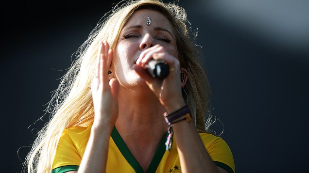 Show da cantora Ellie Goulding no segundo dia do Festival Lollapalooza 2014 no Autódromo de Interlagos, em São Paulo