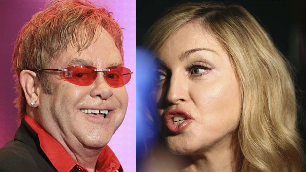 Elton John e Madonna se enfrentam no Globo de Ouro