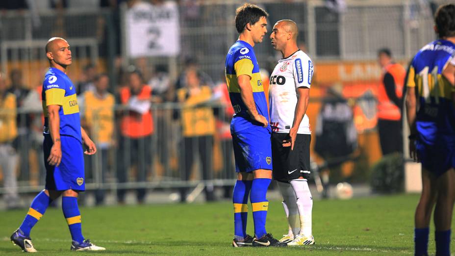 Emerson Sheik destaque da partida da final da Libertadores entre Corinthians e Boca Juniors