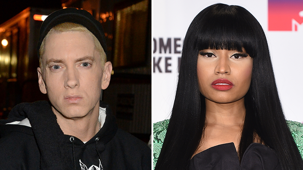 Eminem e a cantora Nicki Minaj