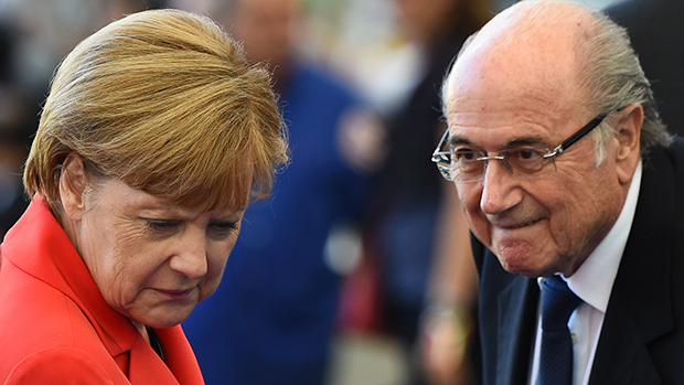 Angela Merkel e Joseph Blatter