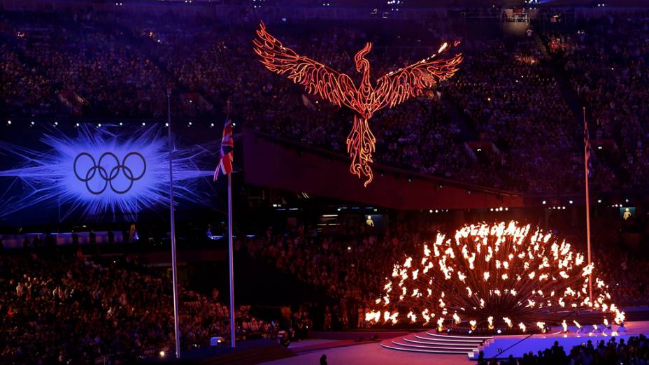Festa de encerramento dos Jogos Olímpicos de Londres, em 12/08/2012